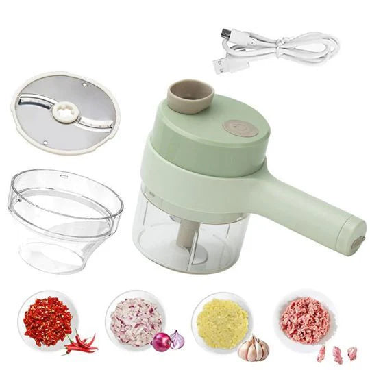 Mini Wireless Electric Food Chopper – USB Rechargeable Kitchen Blender